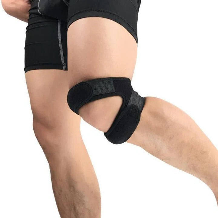 Adjustable Knee Support Strap with Silicone Pads for Comfort and Stability