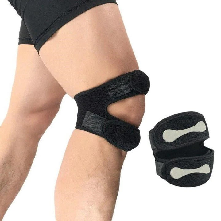 Adjustable Knee Support Strap with Silicone Pads for Comfort and Stability