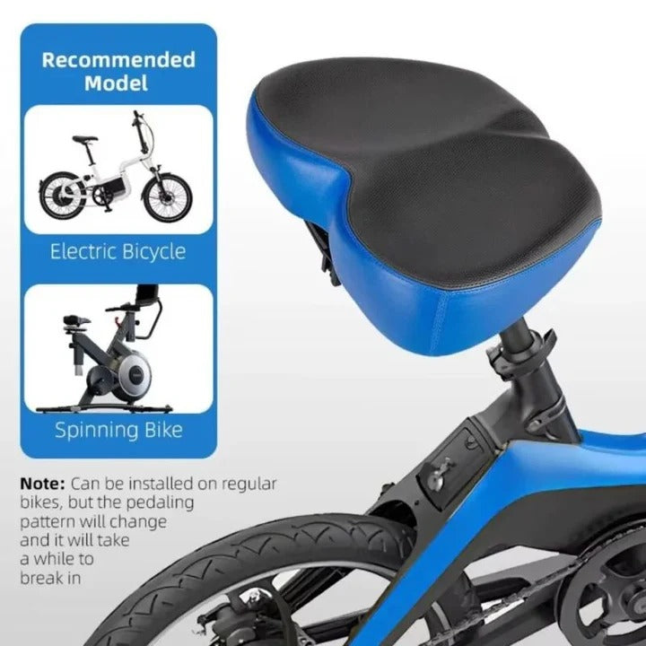 Wide Bicycle Saddle for Road and Mountain Bikes