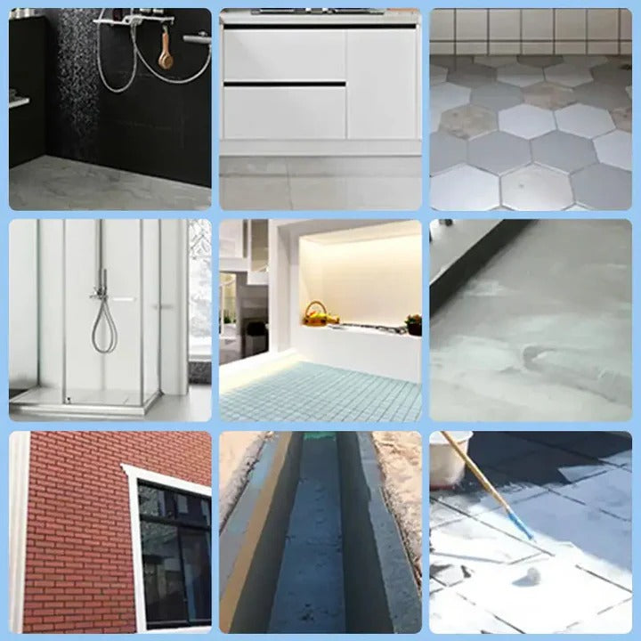 Transparent Waterproof Adhesive Coating for Bathroom Floor and Cracks