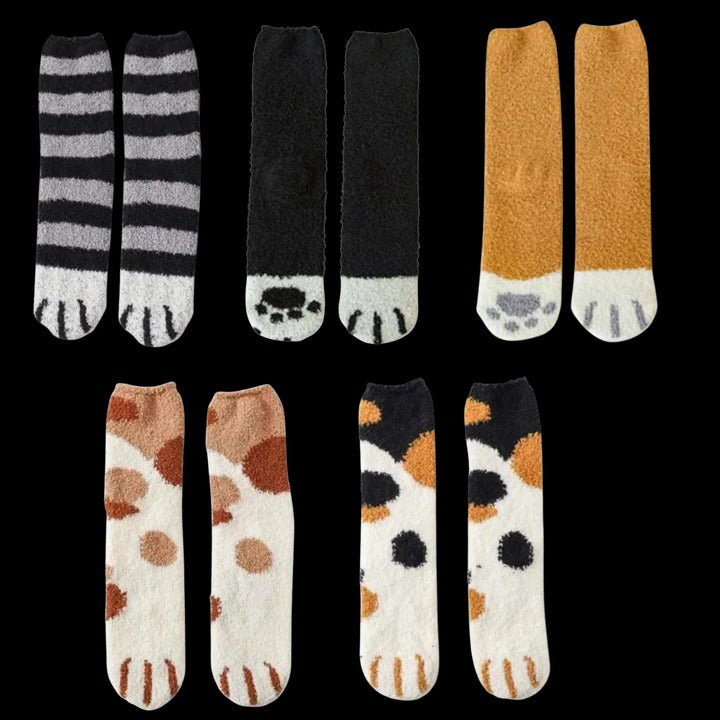 Havenholt Cat Paw Thermal Socks for Women