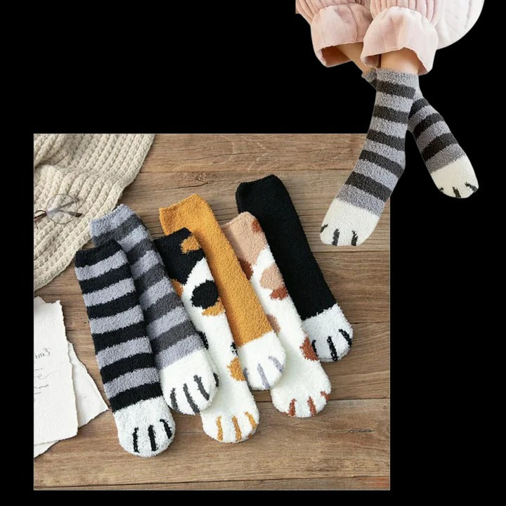 Havenholt Cat Paw Thermal Socks for Women