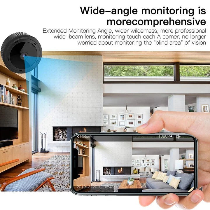 Mini Home Security Camera 1080P HD WiFi IR Night Vision