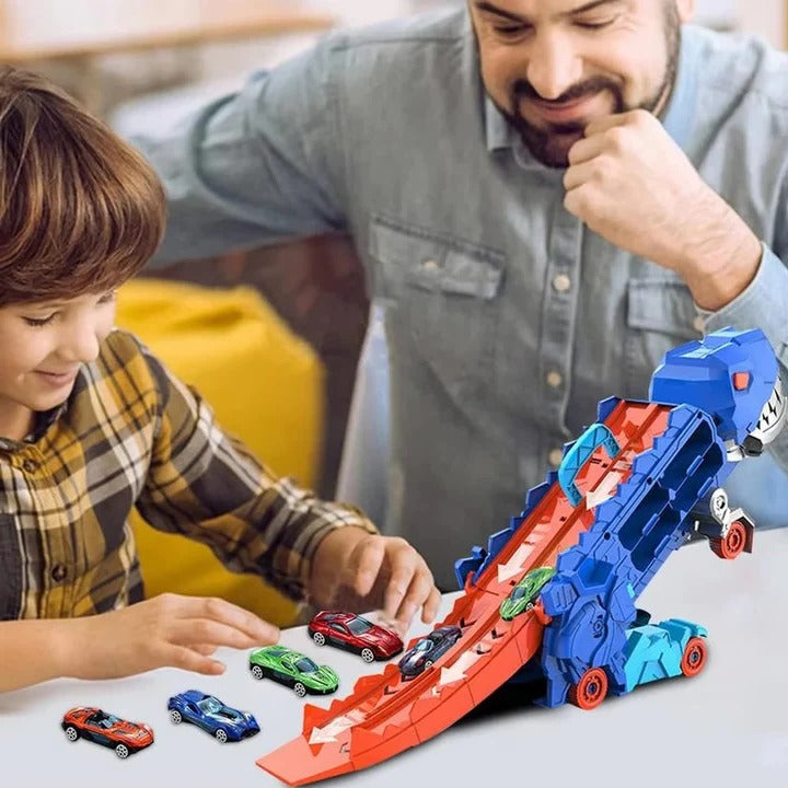Kids Dinosaur Toy Truck for Playtime and Storage