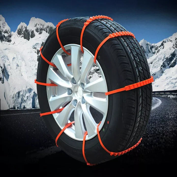 Reusable Tire Chains for Snow and Car Emergency