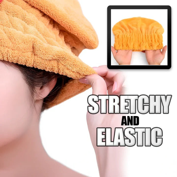 Absorbent Hair Towel Wrap for Drying and Home Use