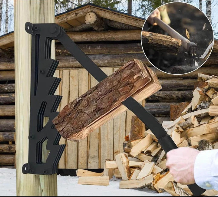 Firewood Kindling Splitter Wall Mounted for Log Splitting