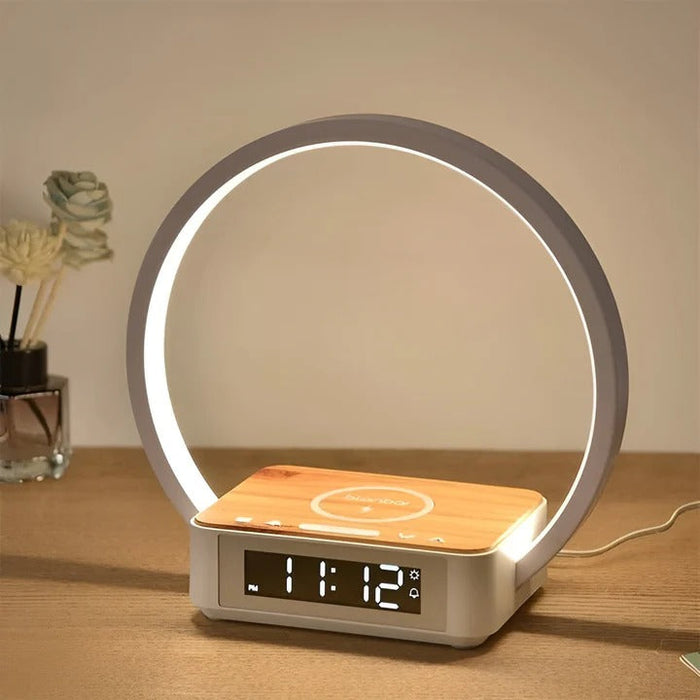 Havenholt Touch Table Lamp with Wireless Charger and Alarm Clock