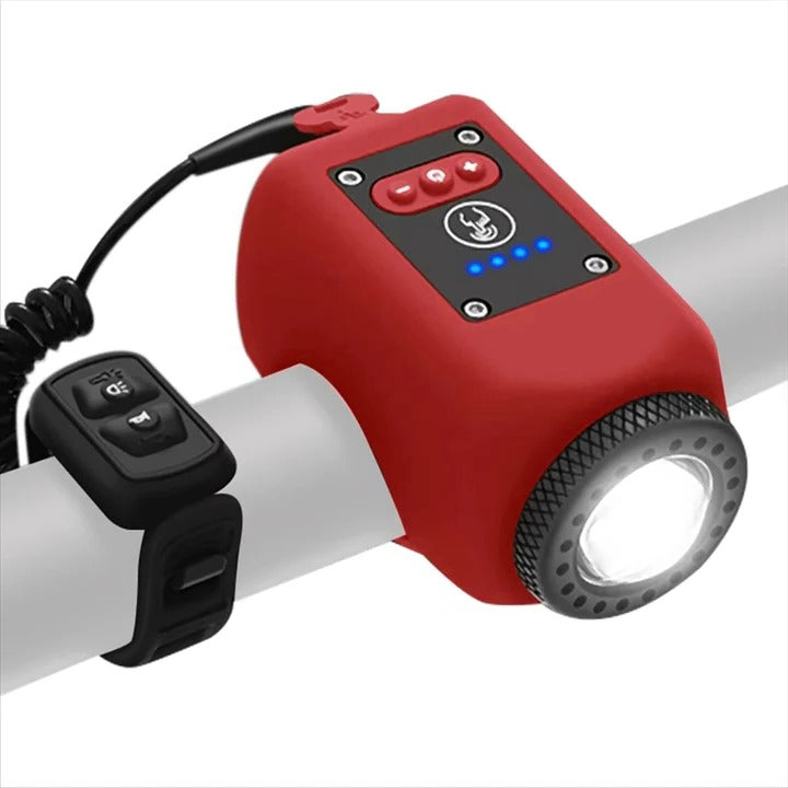 Electric Bike Horn and Front Light Safety Bell for Cycling
