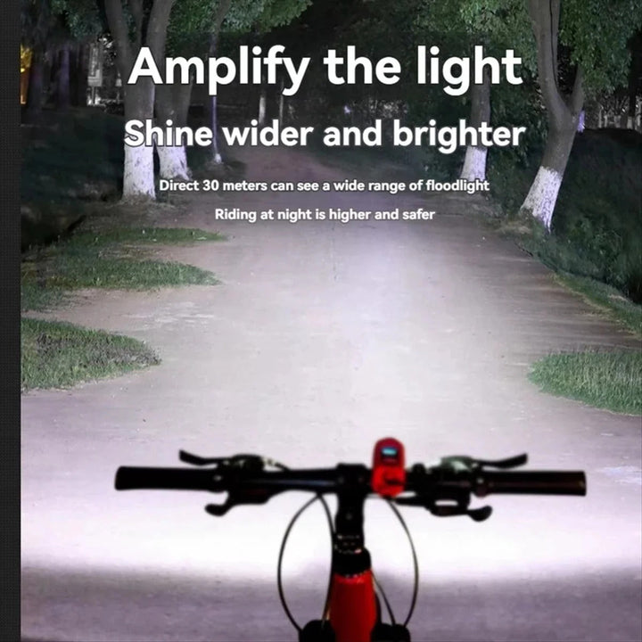 Electric Bike Horn and Front Light Safety Bell for Cycling