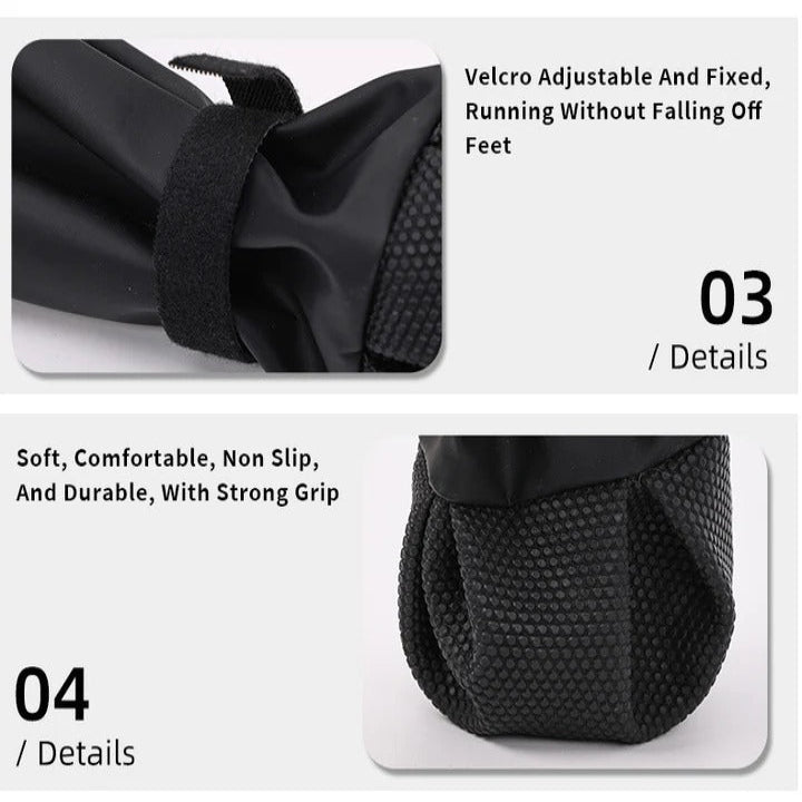 Dog Boots Adjustable with Straps for Outdoor Use