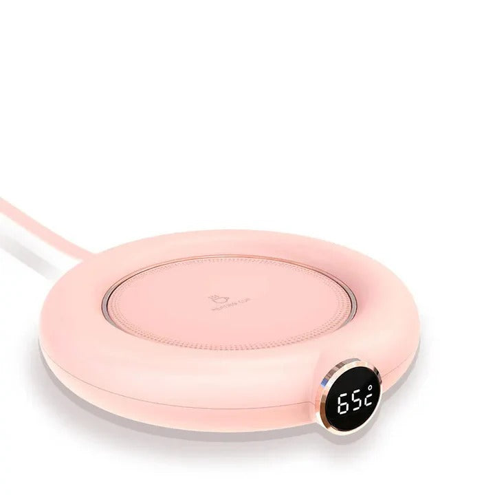 Smart Desk Cup Warmer with Digital Control and Adjustable Temperature