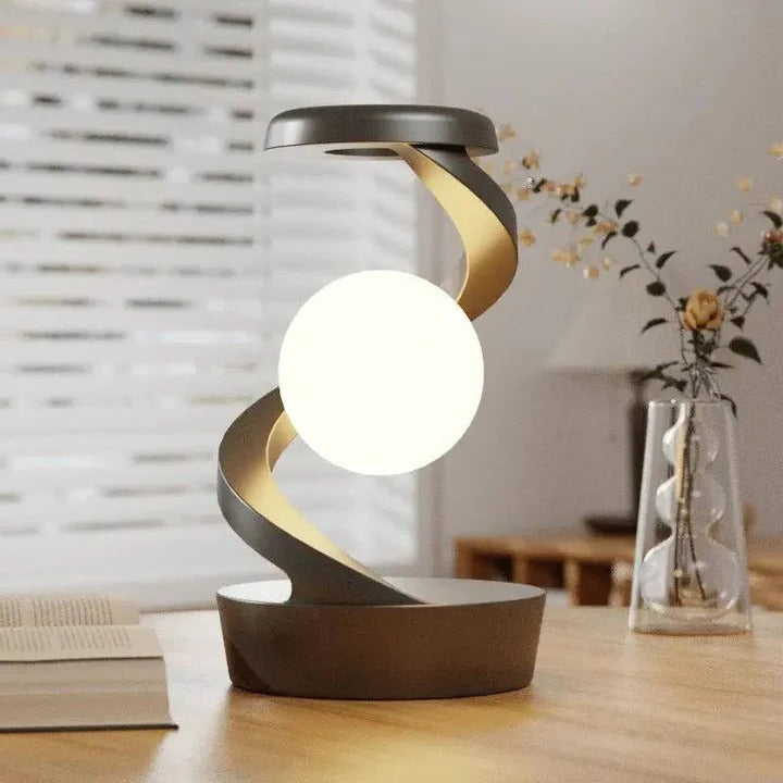 Moon Lamp Floating Desk Light with Gesture Control and Wireless Charger