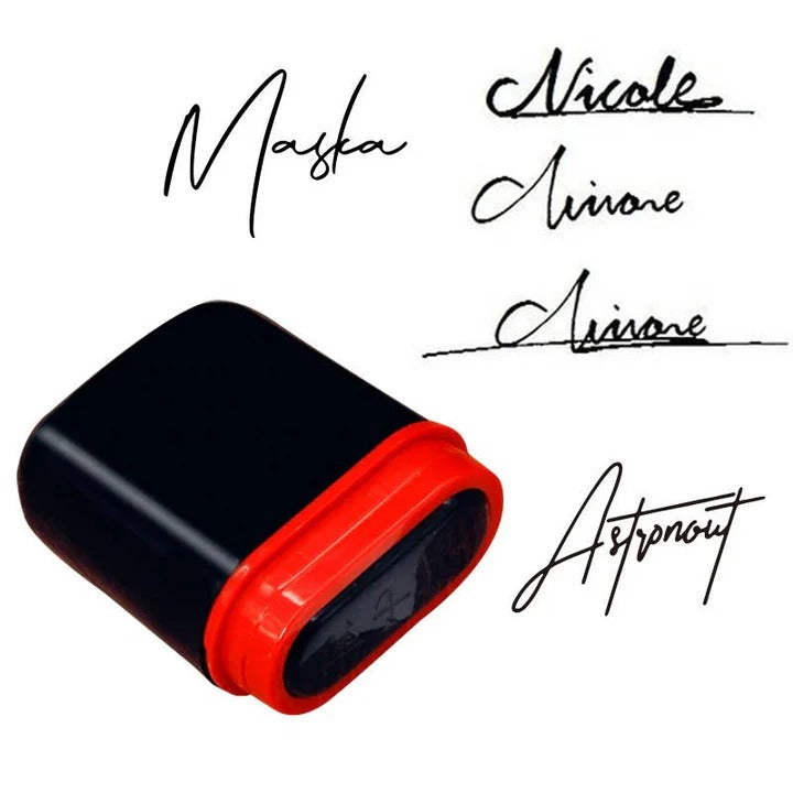 Self Inking Custom Signature Stamp for Personalized Logo and Name