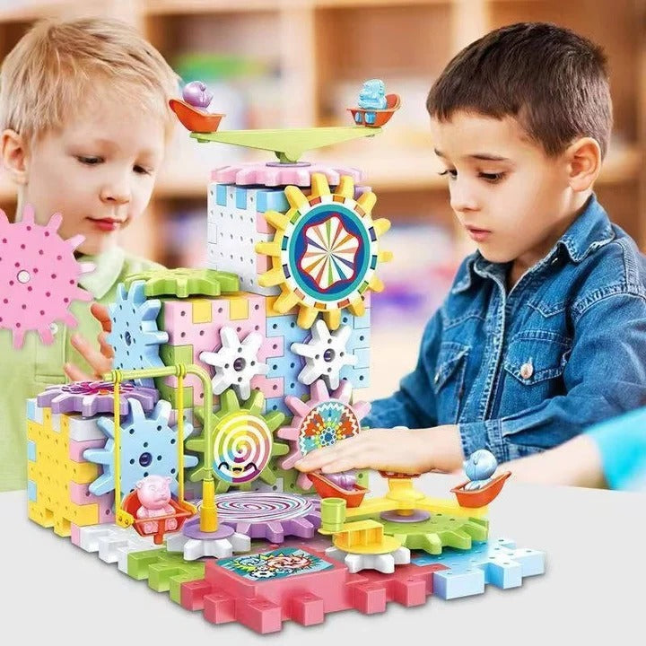 Plastic Kids Building Blocks Set 263 Pcs Educational Toy