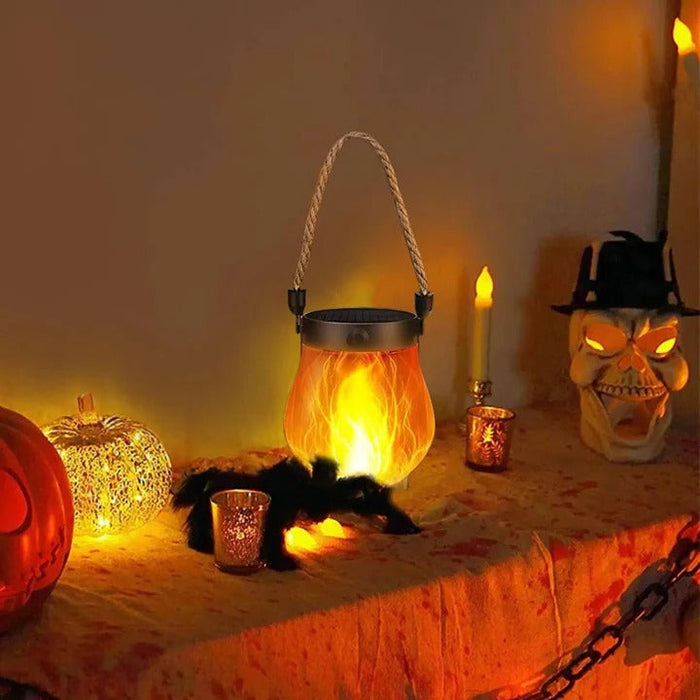 Waterproof Solar Porch Lanterns with Realistic Flickering Flame