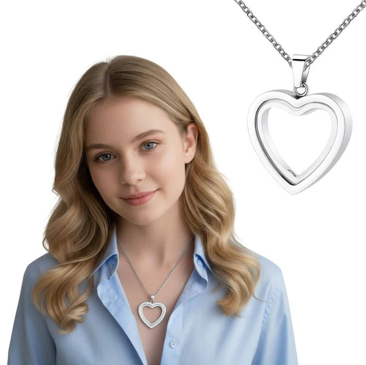 Stainless Steel Urn Pendant Necklace for Ashes and Keepsake