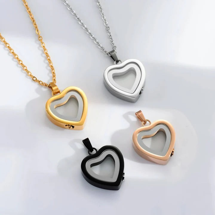Stainless Steel Urn Pendant Necklace for Ashes and Keepsake