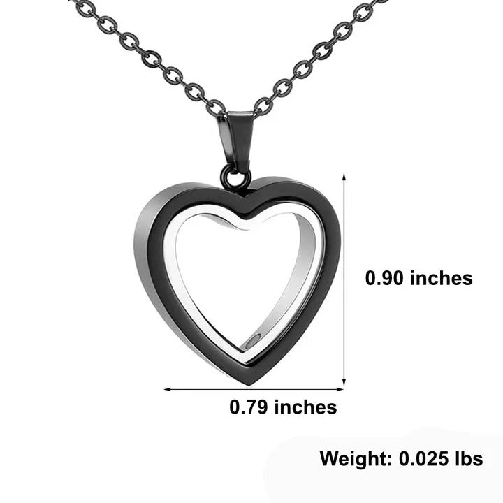 Stainless Steel Urn Pendant Necklace for Ashes and Keepsake