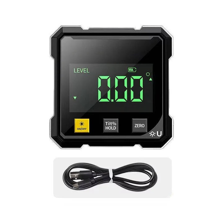 Digital Angle Finder with Laser Level and Type C Charging