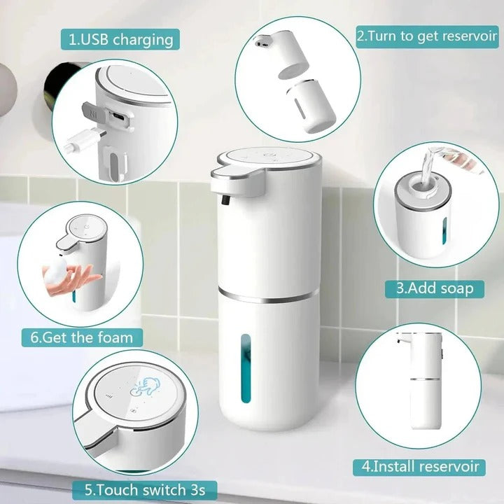 Wall Mounted Automatic Soap Dispenser Touchless for Home and Office