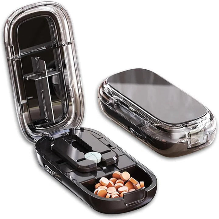 Versatile Portable Pill Cutter and Splitter with Sharp Stainless Steel Blade