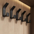 Strong 5-Pack Self-Adhesive Wall Hooks and Versatile Door and Closet Hanger