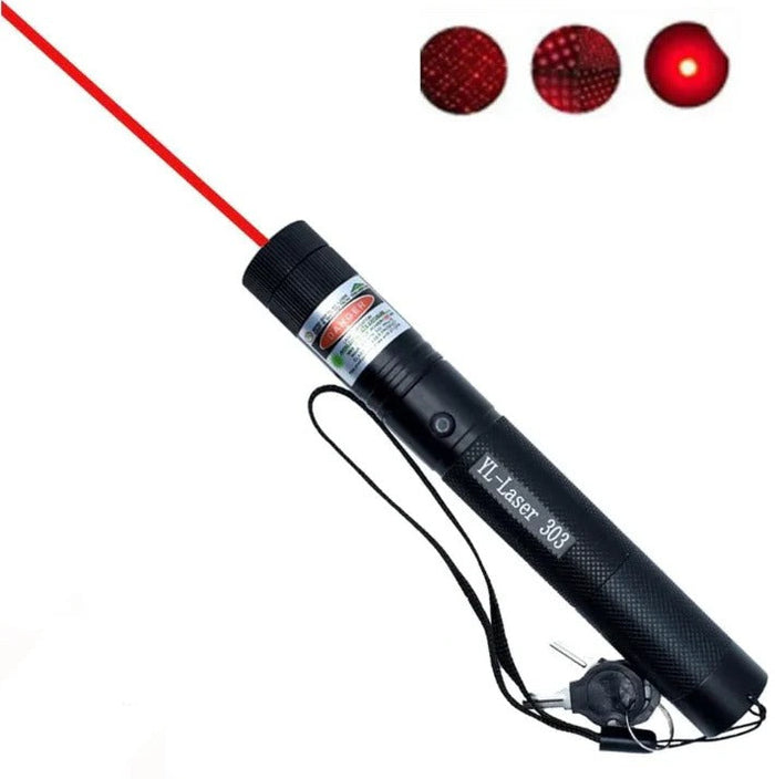 Laser Pointer 303, Dual Beam Light, Long Range Green Red, Rechargeable Battery