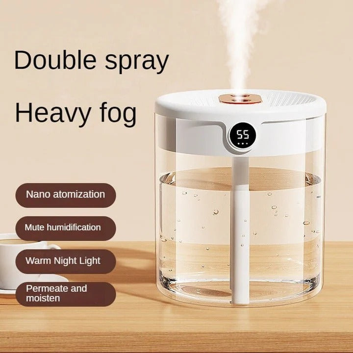 Air Humidifier, Ultrasonic Cool Mist Maker and Whisper Quiet Operation