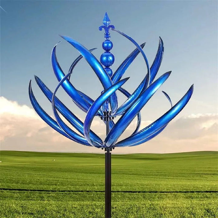 Weather-Resistant Metal Wind Spinner with Dual Directional Movement for Yards