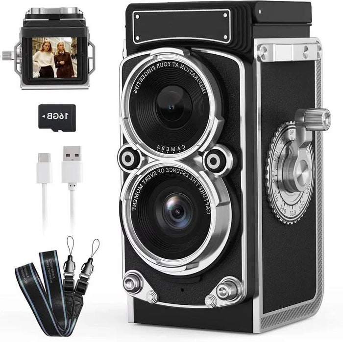 Havenholt Vintage-Style Digital Camera with Built-In Flash