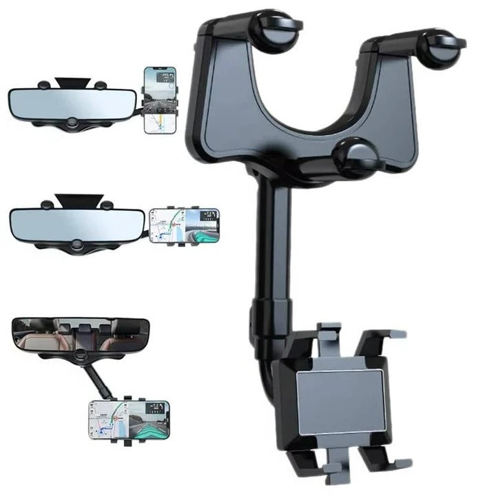 Havenholt Retractable Rear View Mirror Phone Holder