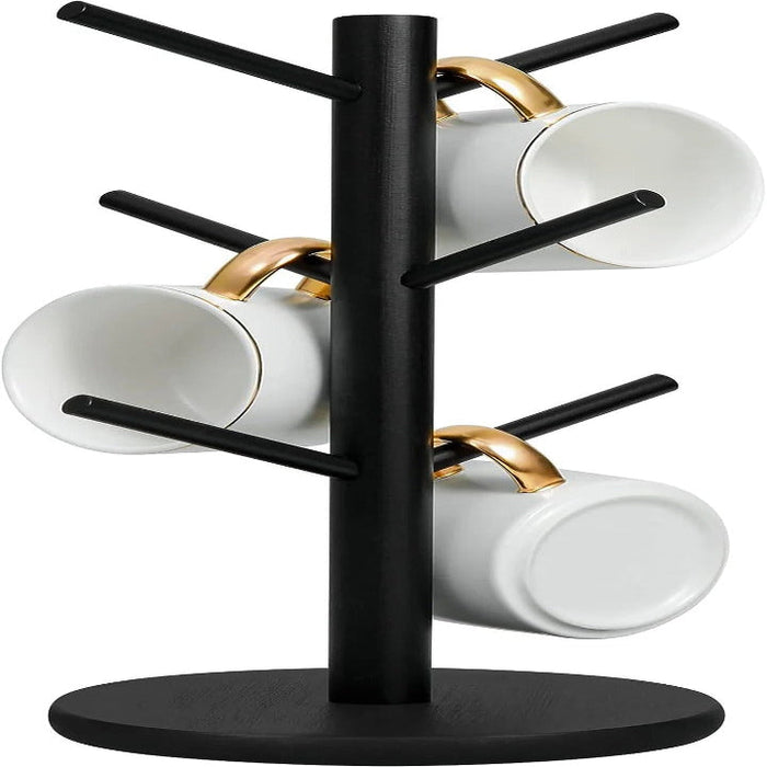 Havenholt Wooden Mug Tree Holder for Kitchen Worktops