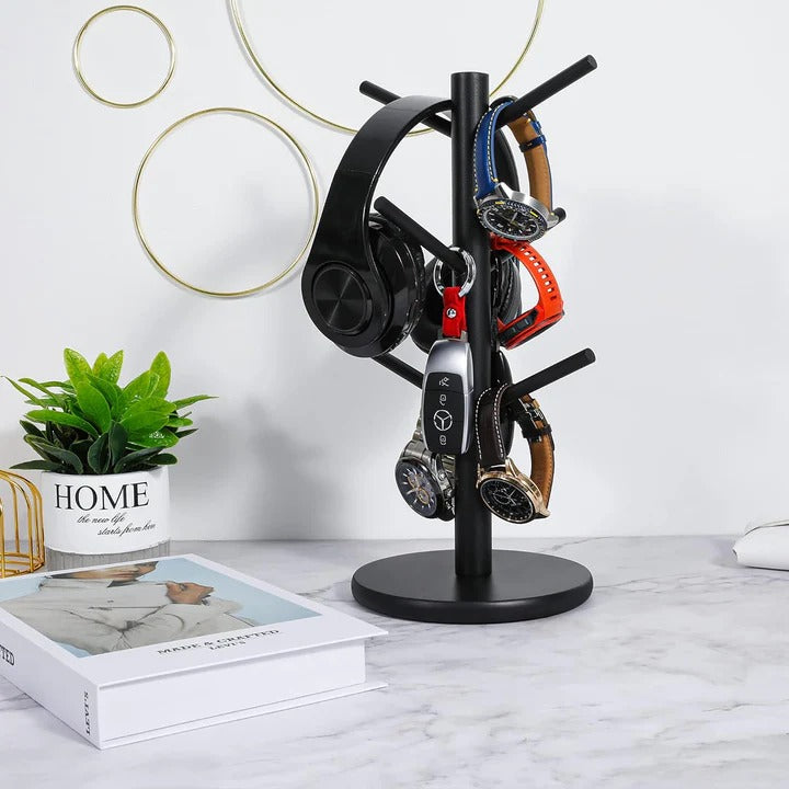 Havenholt Wooden Mug Tree Holder for Kitchen Worktops