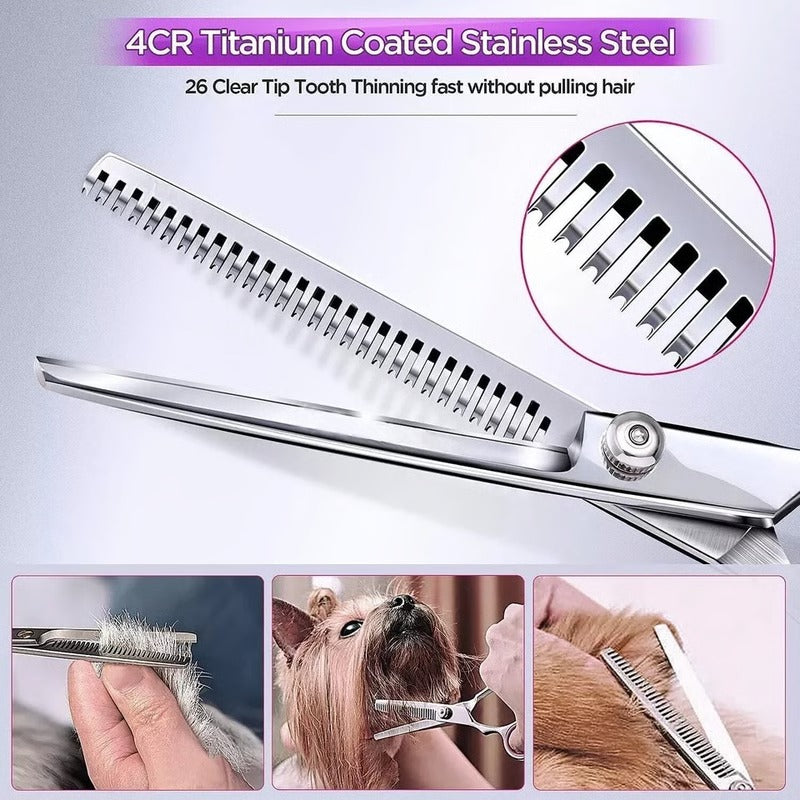 Havenholt Pet Grooming Scissor Set in Stainless Steel