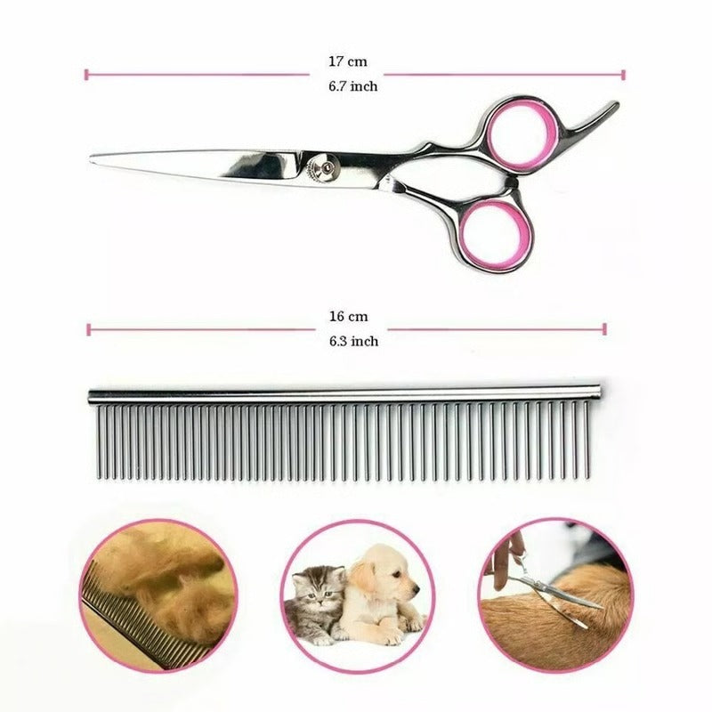 Havenholt Pet Grooming Scissor Set in Stainless Steel
