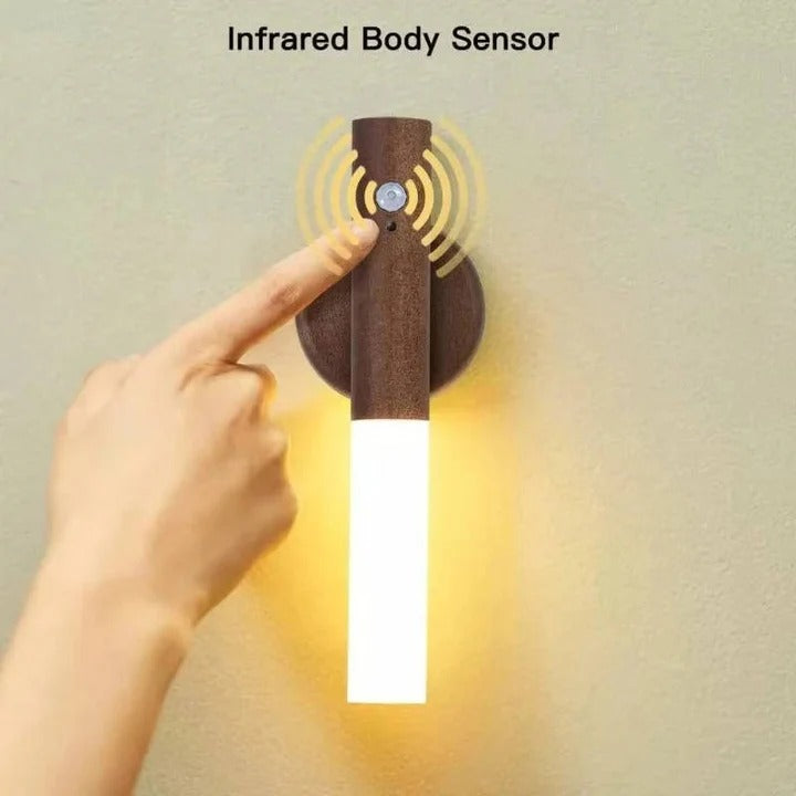 Bedroom Motion Sensor Night Light with Plug in Connection and Energy Efficient LED Bulbs and Wide Angle Detection