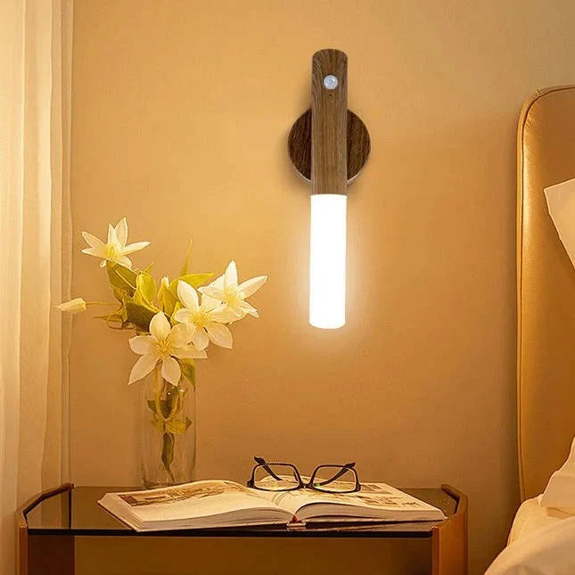 Bedroom Motion Sensor Night Light with Plug in Connection and Energy Efficient LED Bulbs and Wide Angle Detection