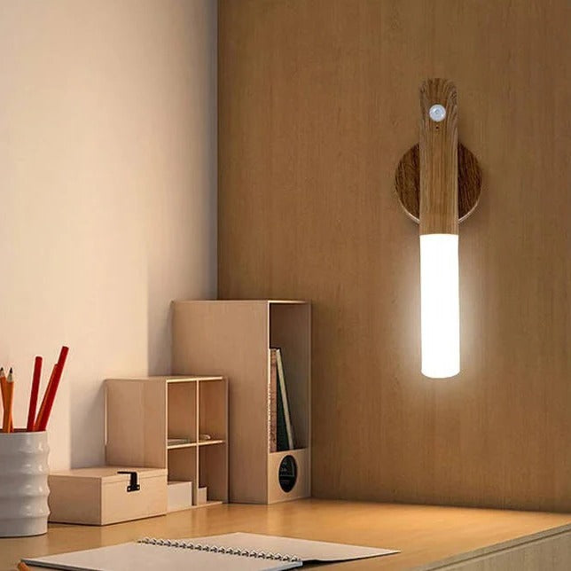 Bedroom Motion Sensor Night Light with Plug in Connection and Energy Efficient LED Bulbs and Wide Angle Detection