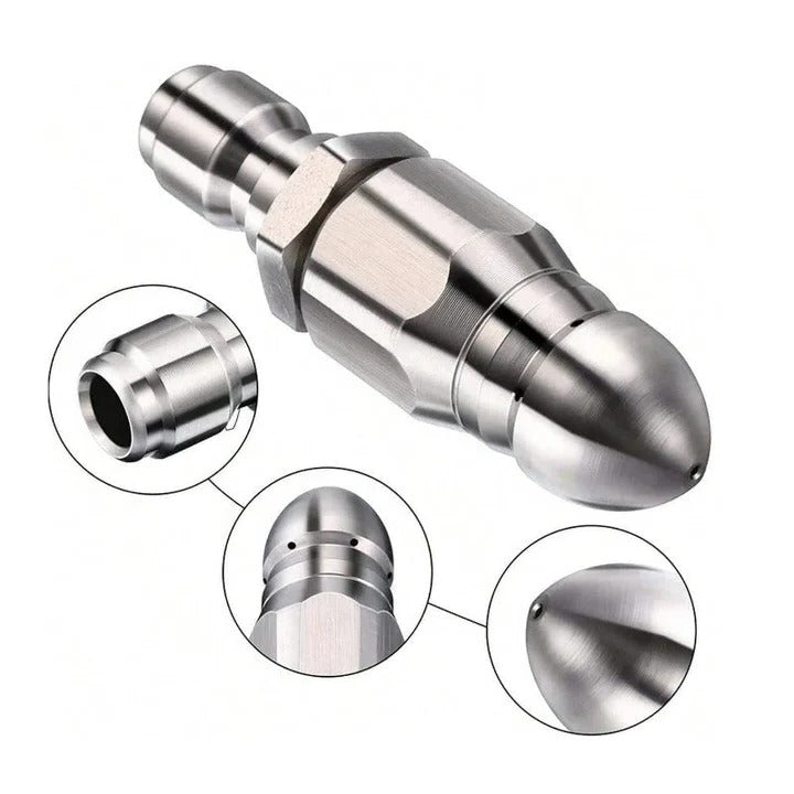 Havenholt Stainless Steel Drain Jetter Nozzle for Pressure Washers
