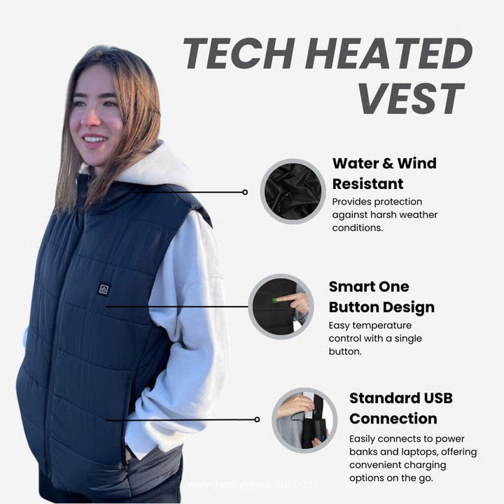 Havenholt Unisex Heated Gilet with 3 Heat Levels