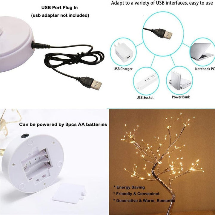 Havenholt Wireless Fairy Light Spirit Tree Lamp
