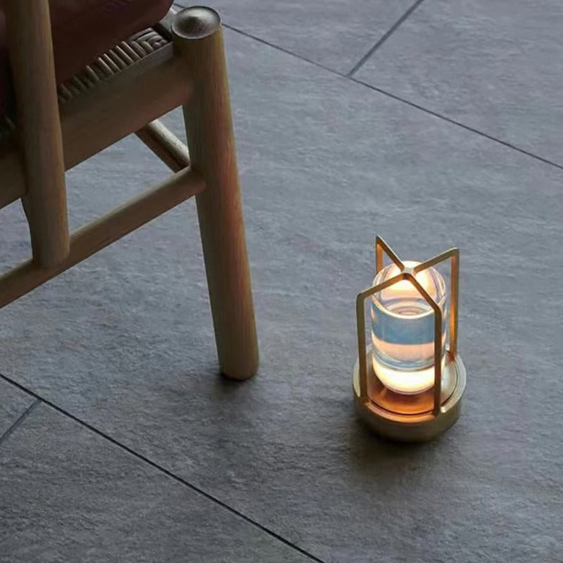 Rechargeable Crystal Table Lamp with 360 Degree Ambient Glow