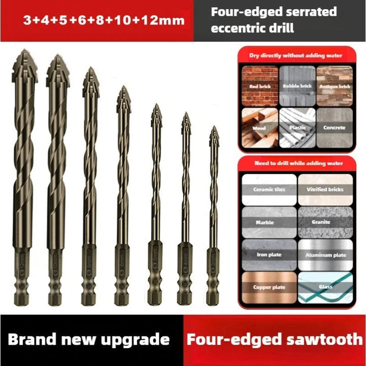 Havenholt Eccentric Drill Bit with Serrated Cutting Edges