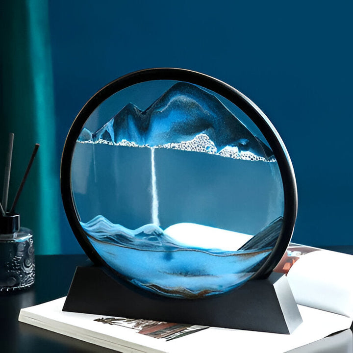 3D Moving Sea Sand Art and Kinetic Sand Landscape
