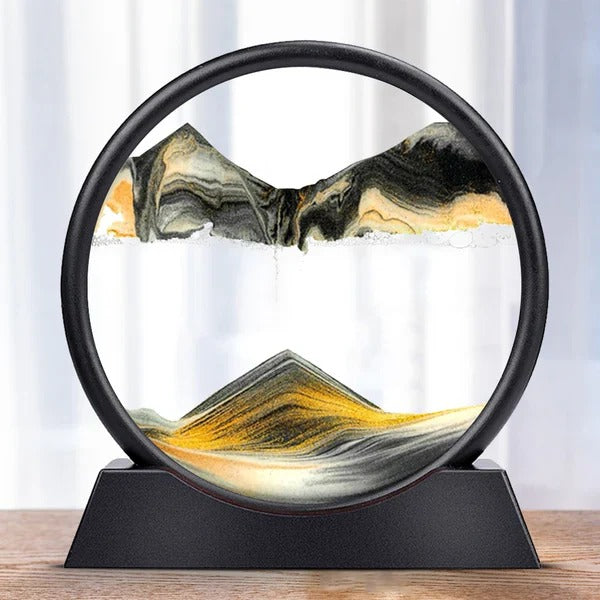 3D Moving Sea Sand Art and Kinetic Sand Landscape