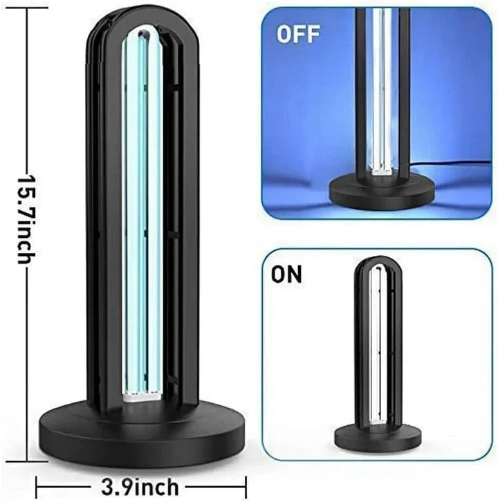 UV Sanitizer Lamp, Remote Control Ultraviolet Sterilizing Light, 400 Sq Ft Home DisinfectionLamp for Home