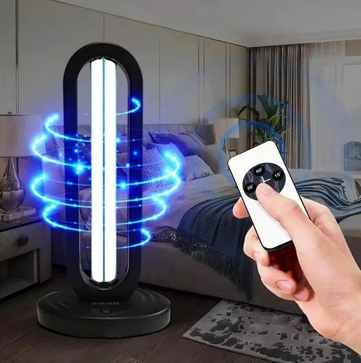 UV Sanitizer Lamp, Remote Control Ultraviolet Sterilizing Light, 400 Sq Ft Home DisinfectionLamp for Home
