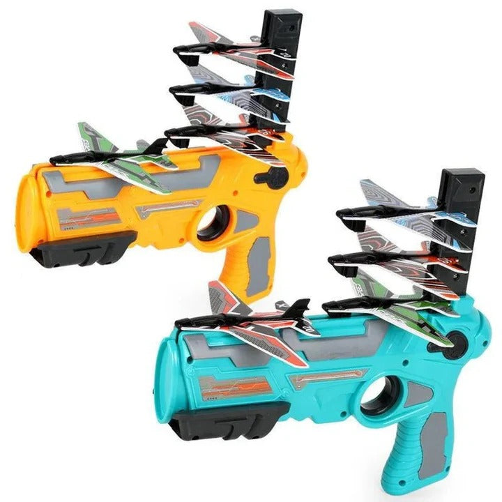 Havenholt One-Click Aircraft Launcher Toy with Foam Gliders