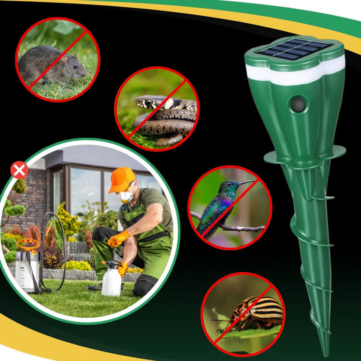 Havenholt Solar-Powered Pulse Garden Pest Repeller